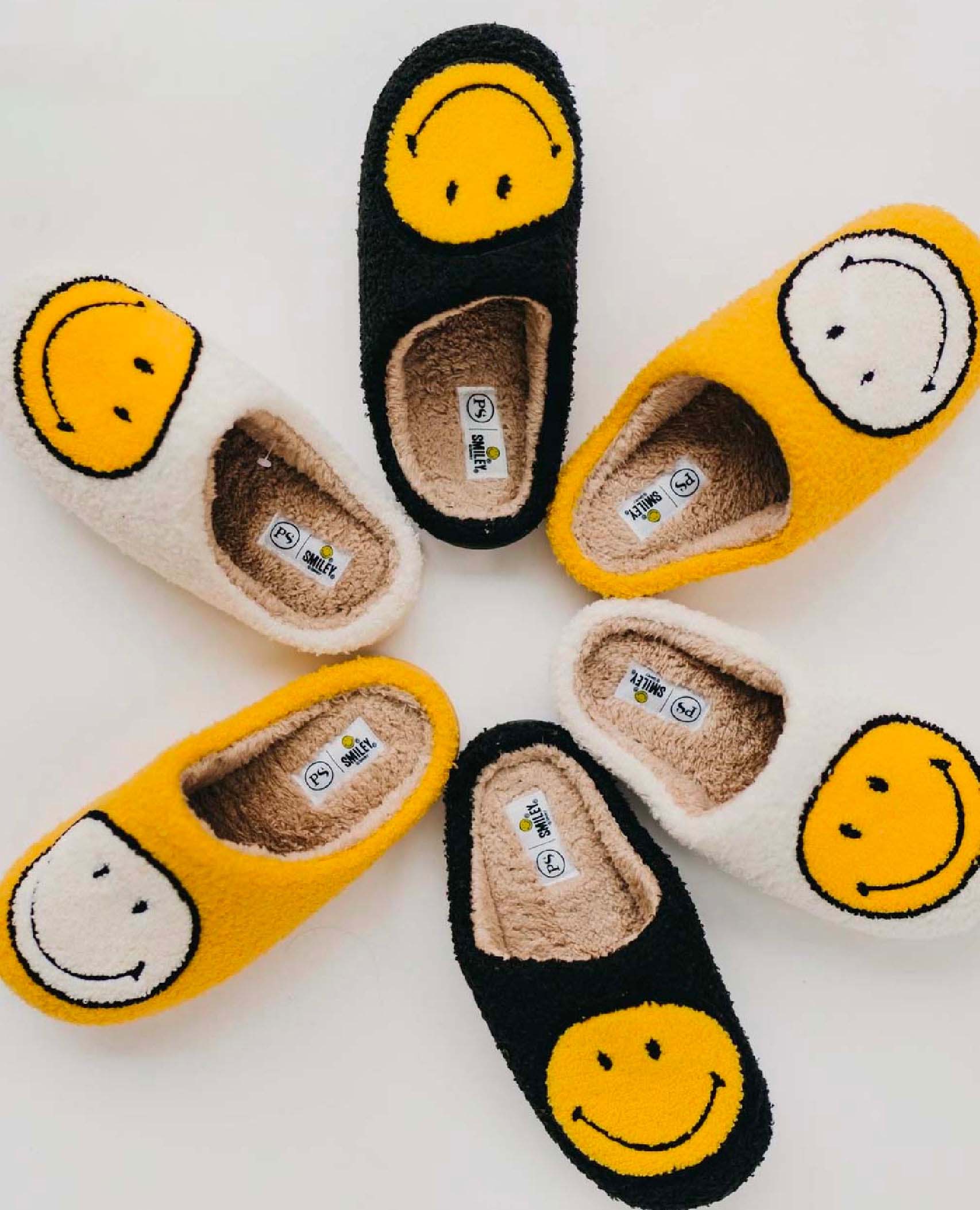 Smiley® X Pretty Simple Original Smiley Slippers Assorted