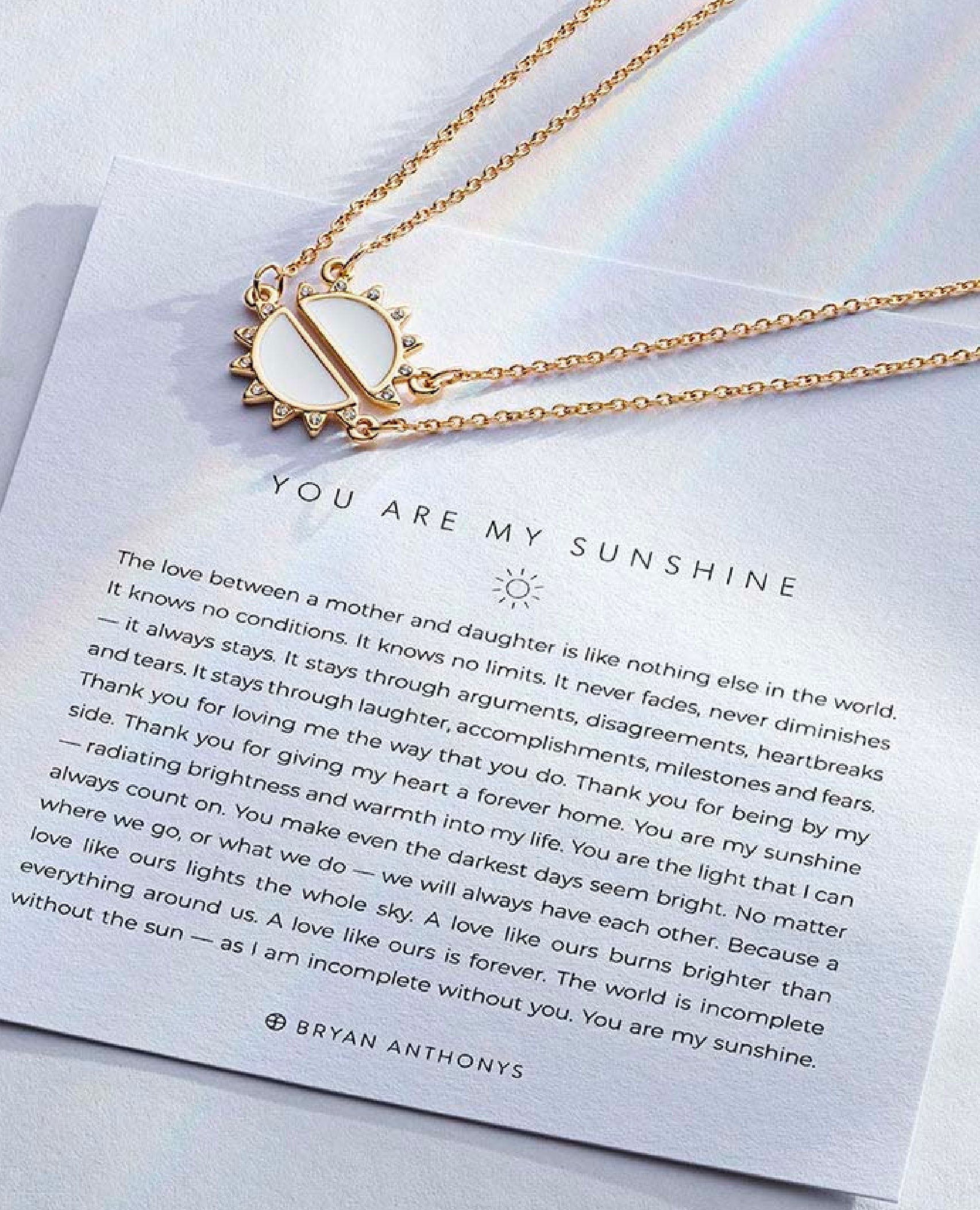 Restock of You Are My Sunshine Gold Necklace Set x 2