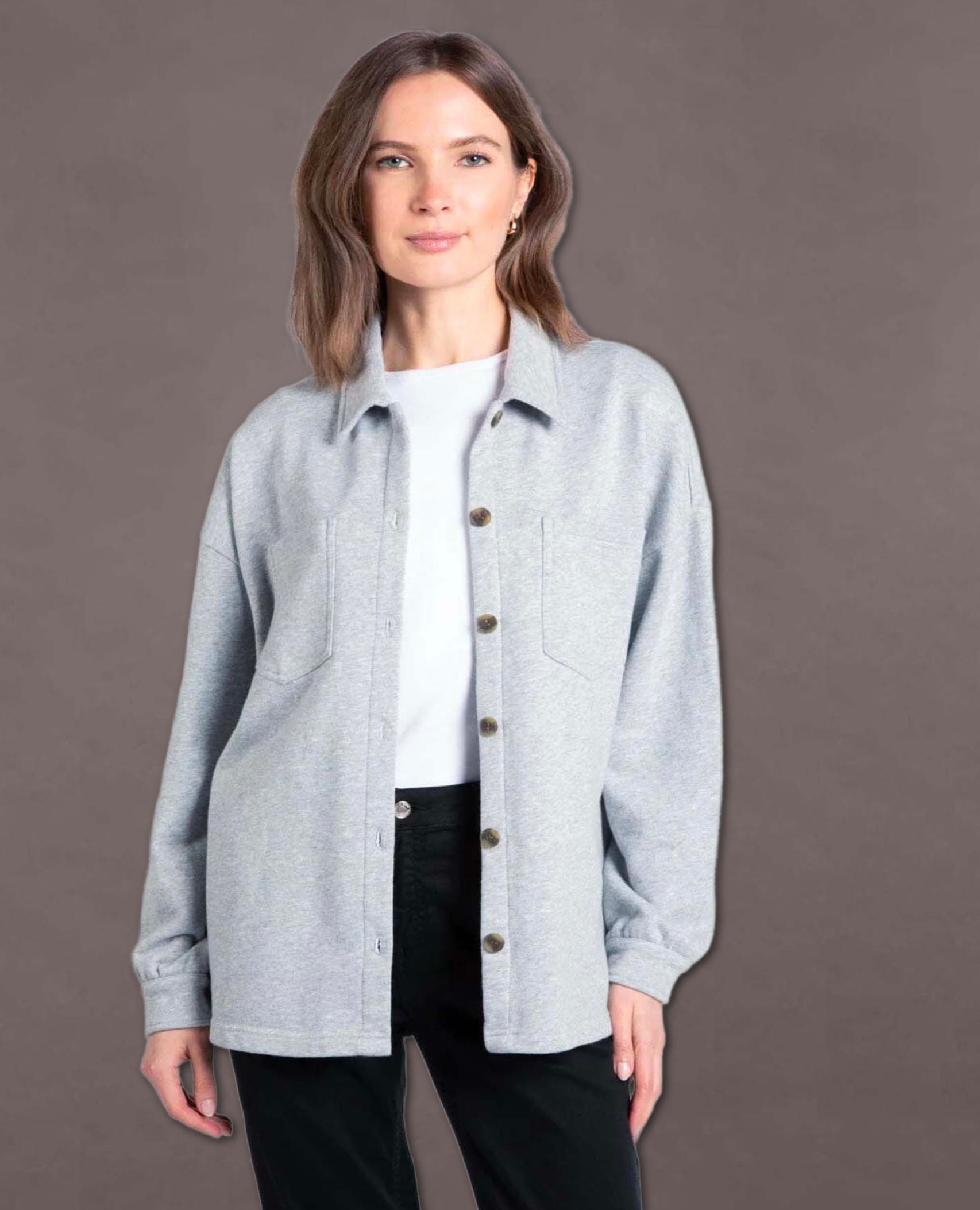Contessa Long Sleeve Jacket Slate Grey