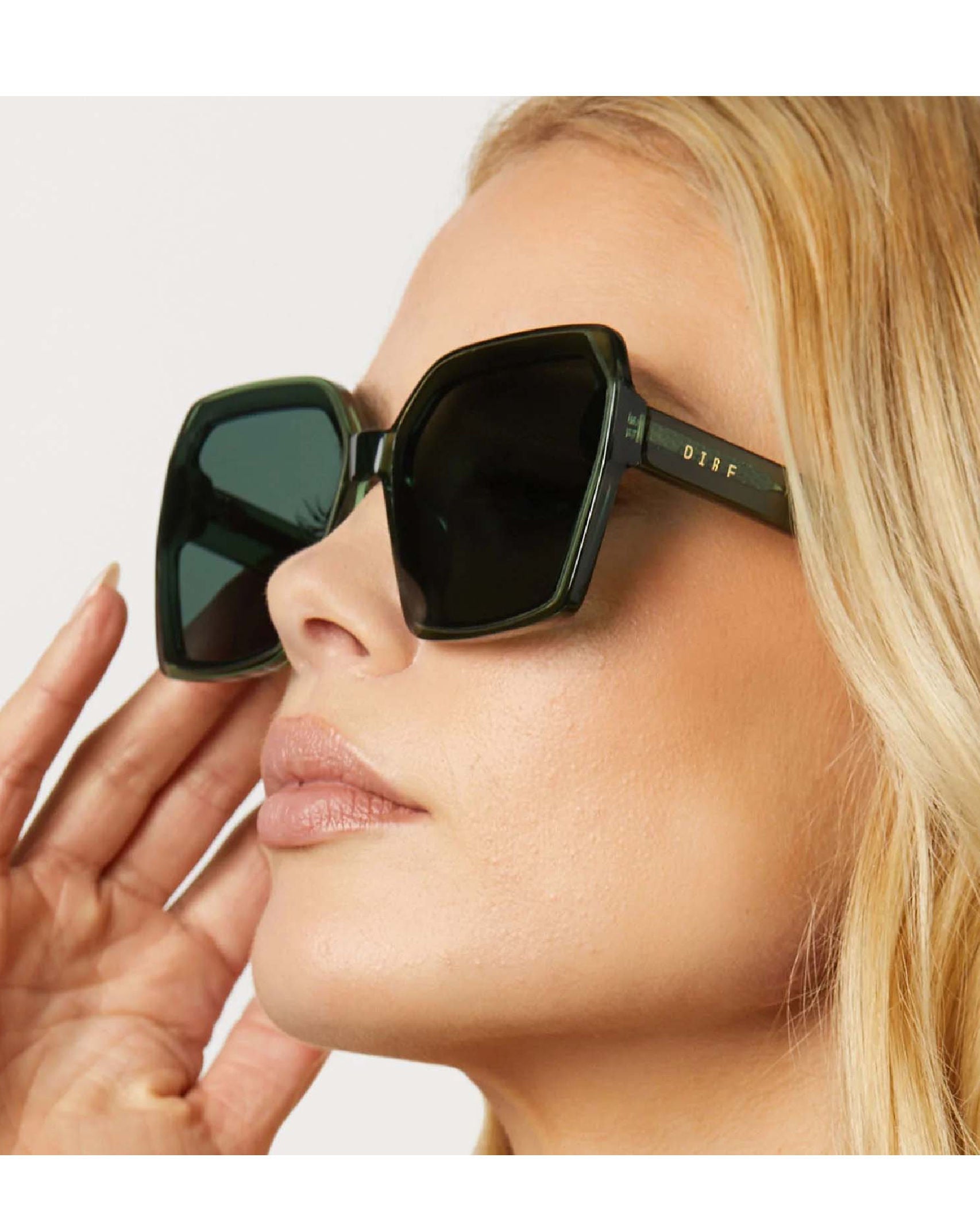 Presley Sage Crystal Sunglasses