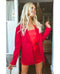 Holiday Red Suiting Blazer