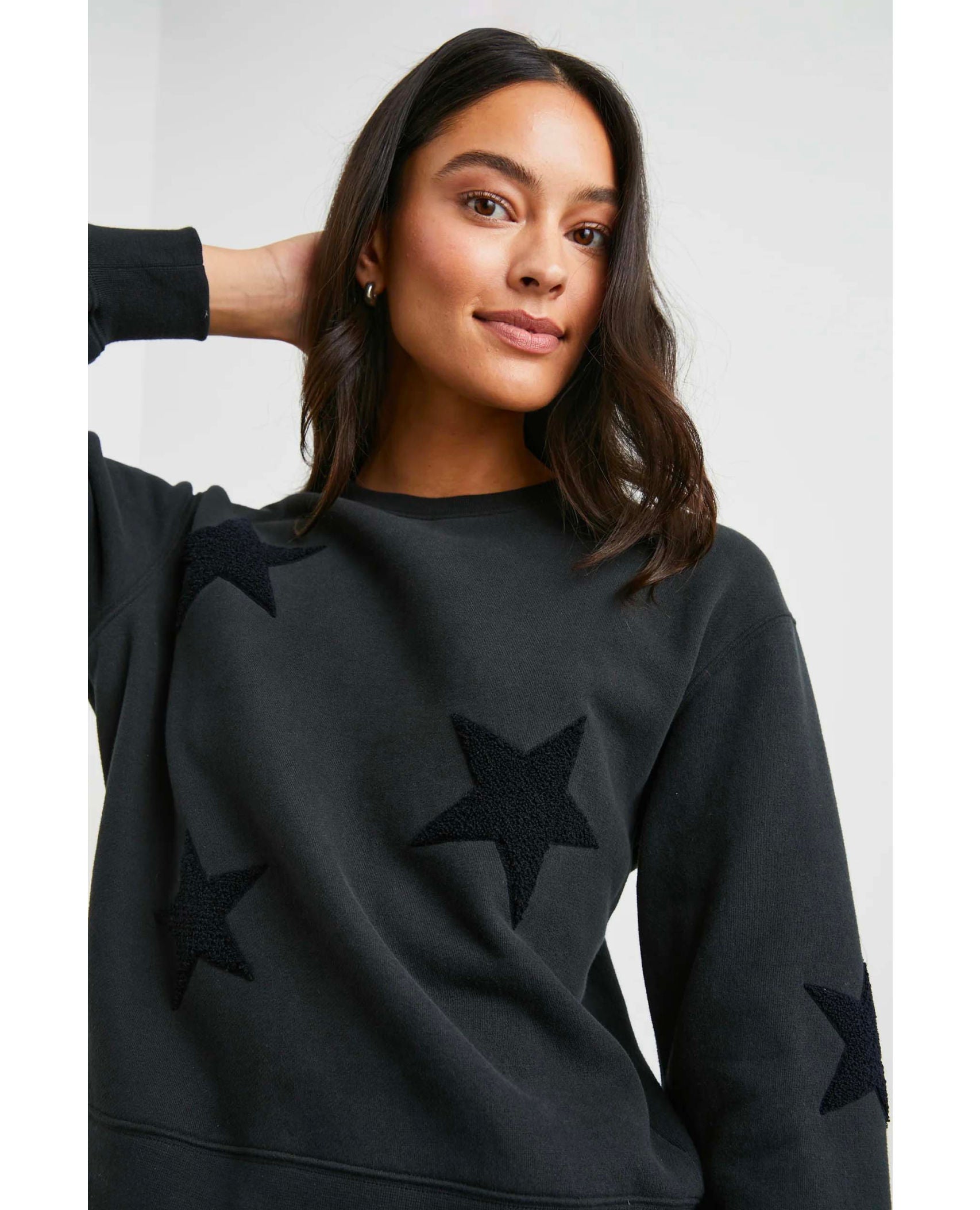 Sonia Black Sweatshirt With Stars