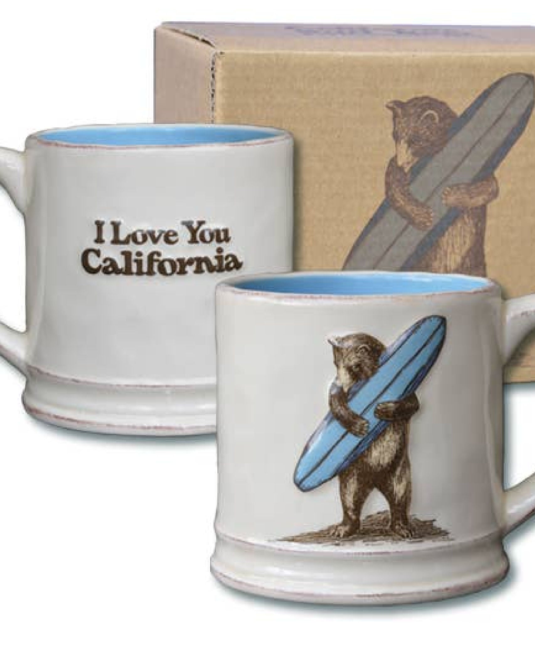 Cali Surf Bear Ceramic Mug