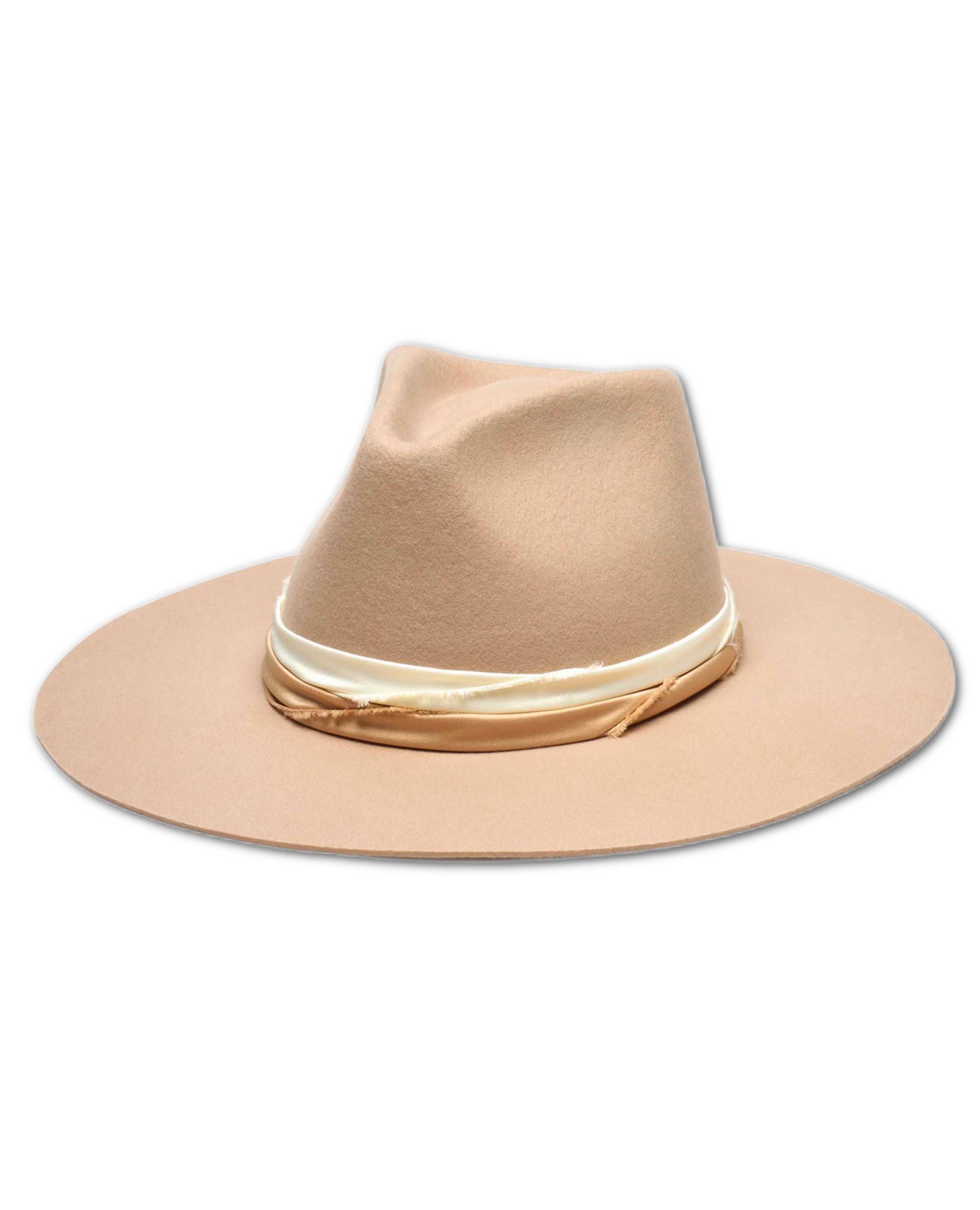 Austin Australian Cashmere Hard Brim Hat Taupe