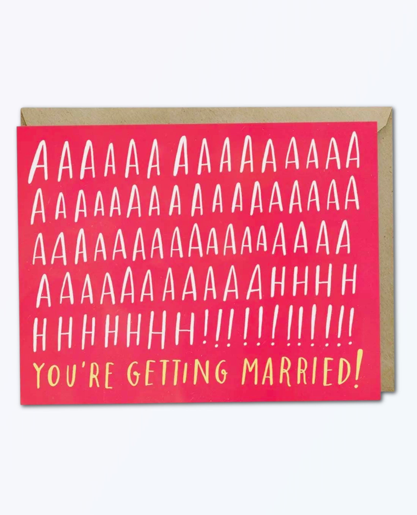 Aaah Married Engagement Card