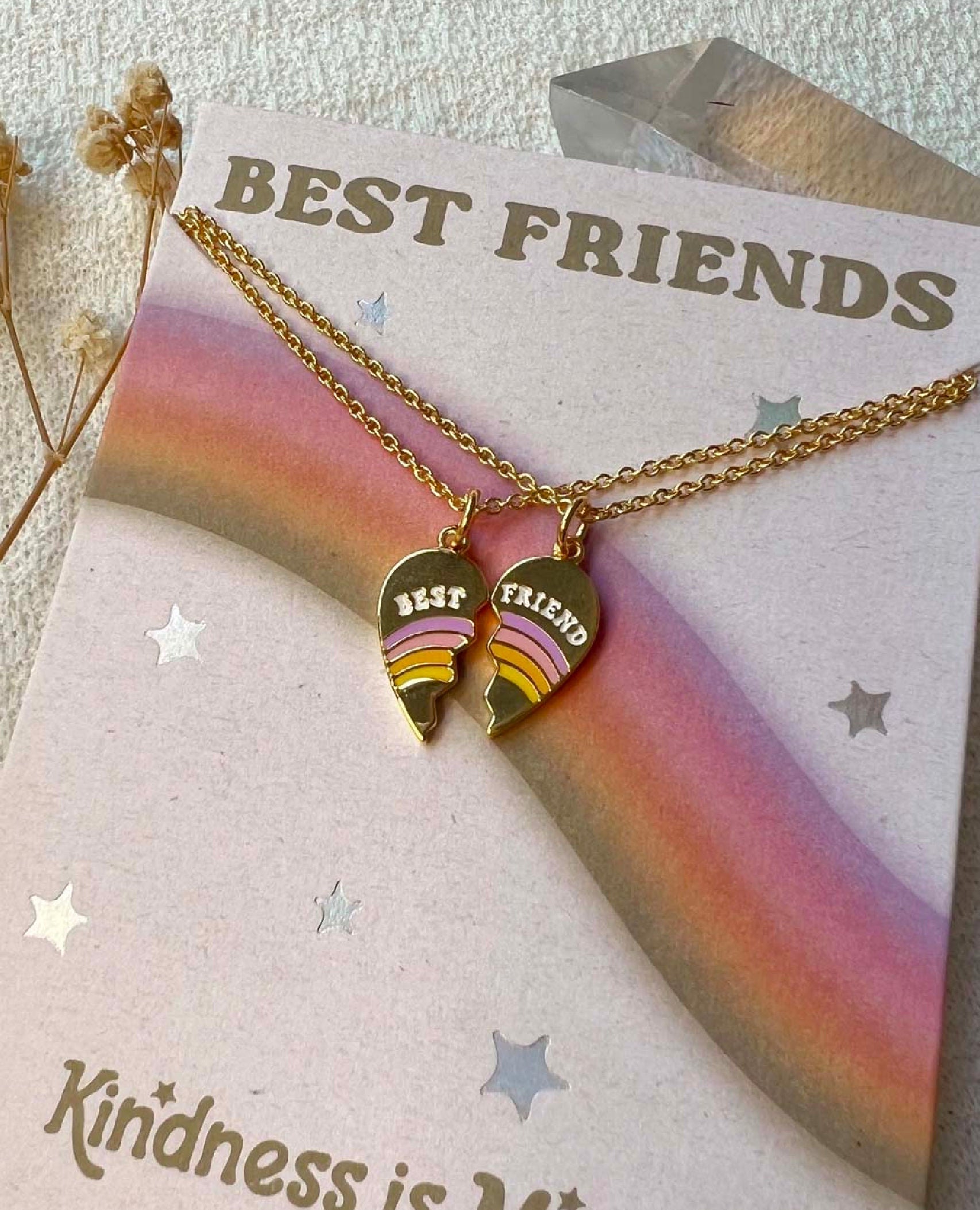 Best Friends Split Heart Necklaces