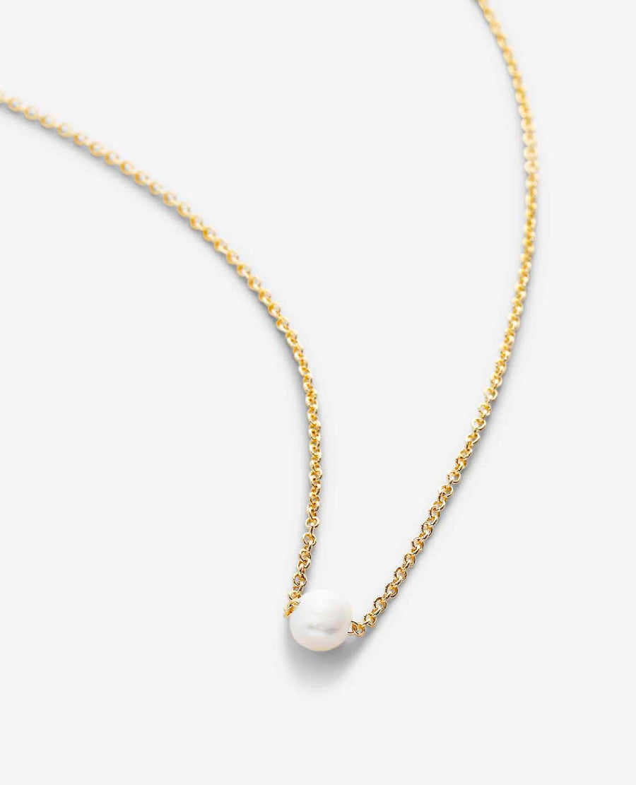 Grit Pearl Necklace 14k Gold
