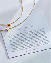 Highs & Lows Icon Necklace Set (2) 14k Gold