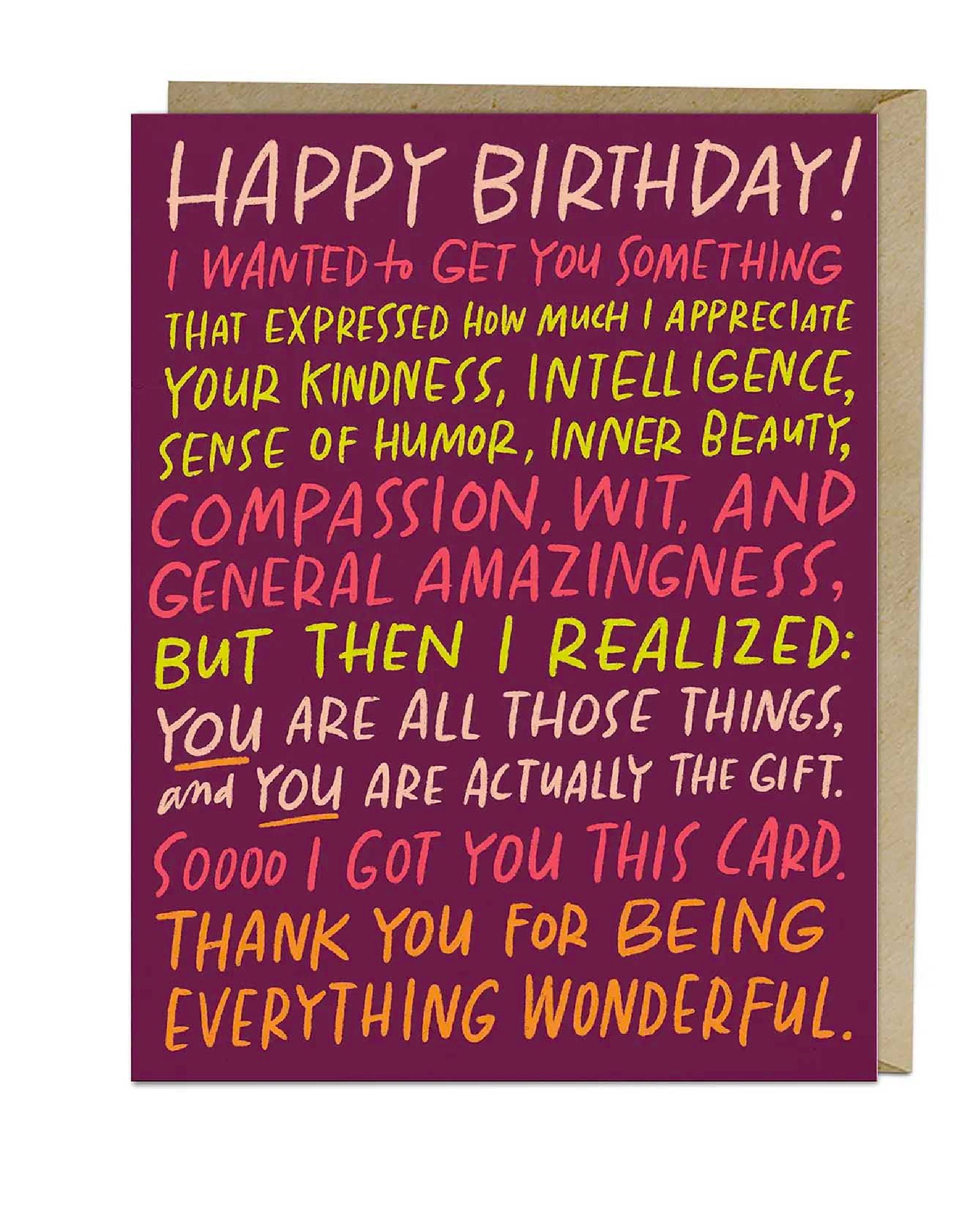 Everything Wonderful Birthday Card