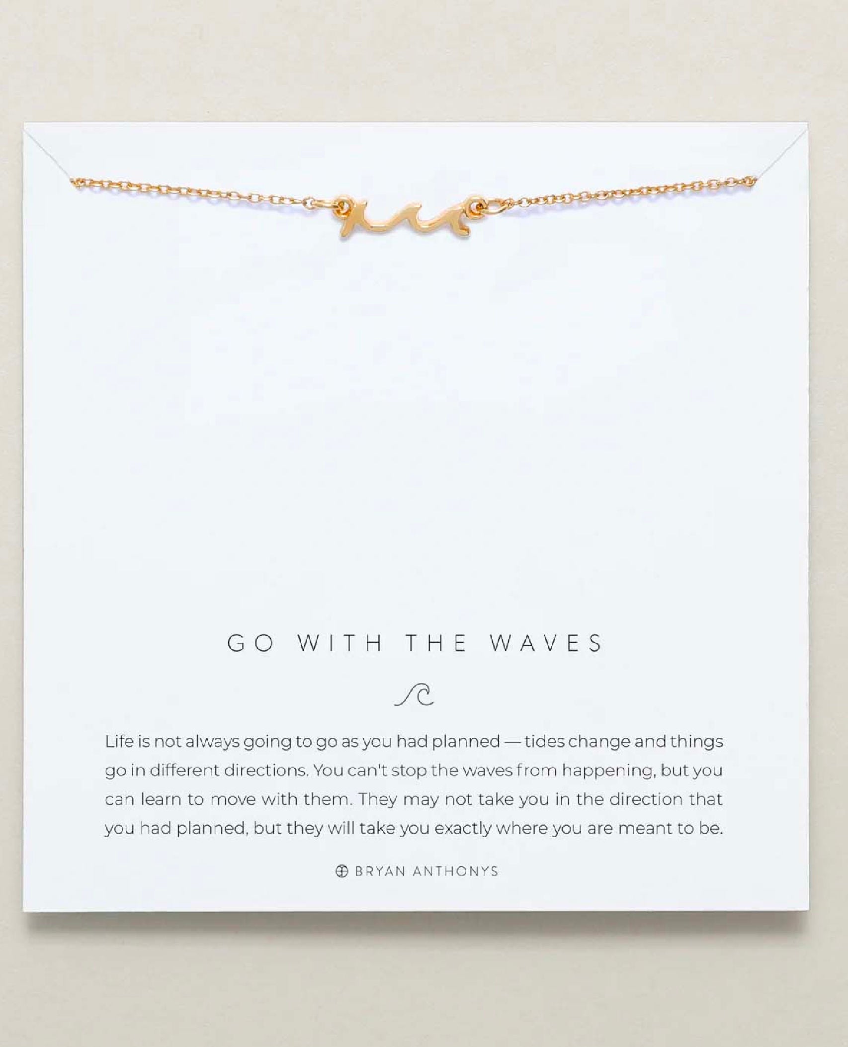 Go With Waves Necklace 14k Gold