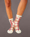 Hilarie Plaid Crew Socks
