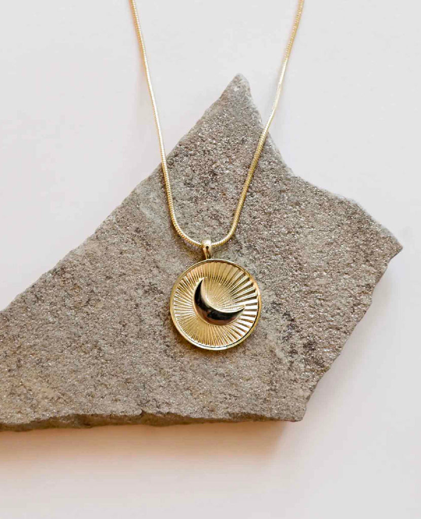 Necklace Crescent Moon Coin