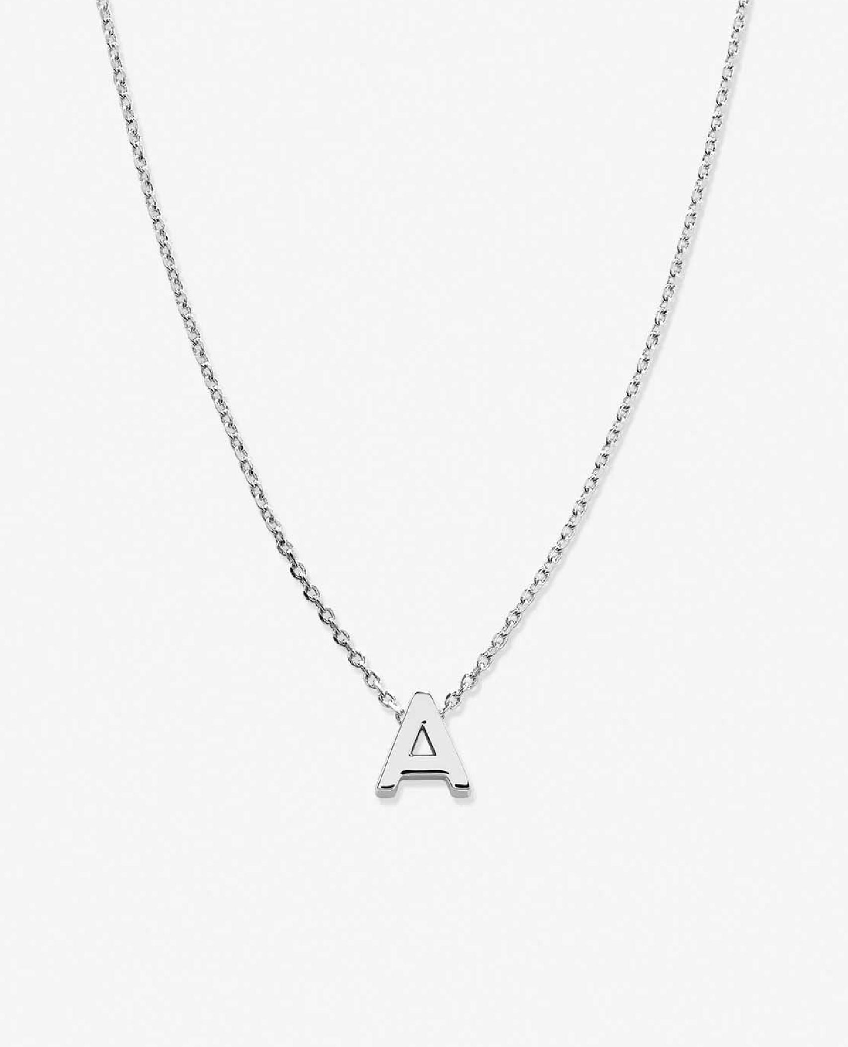 Just for You Initial Necklace 14k Silver