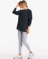 Feather Tee Long Sleeve Washed Black