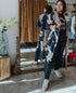 Egret Grey Robe Gown Kimono