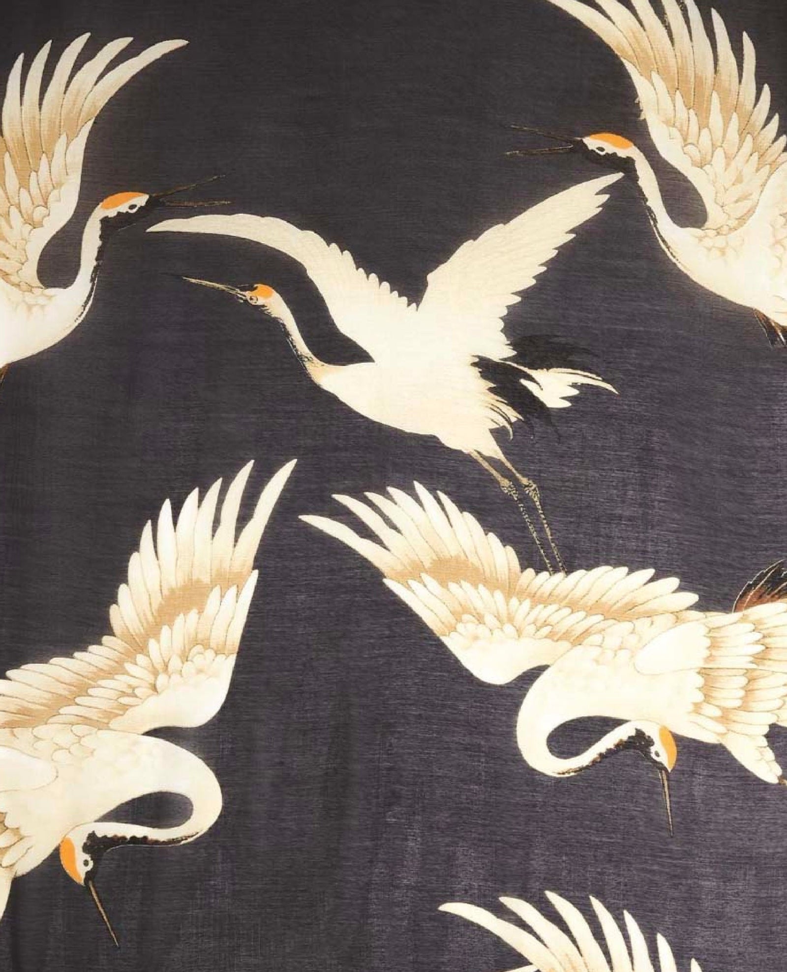 Heron Charcoal Short Kimono
