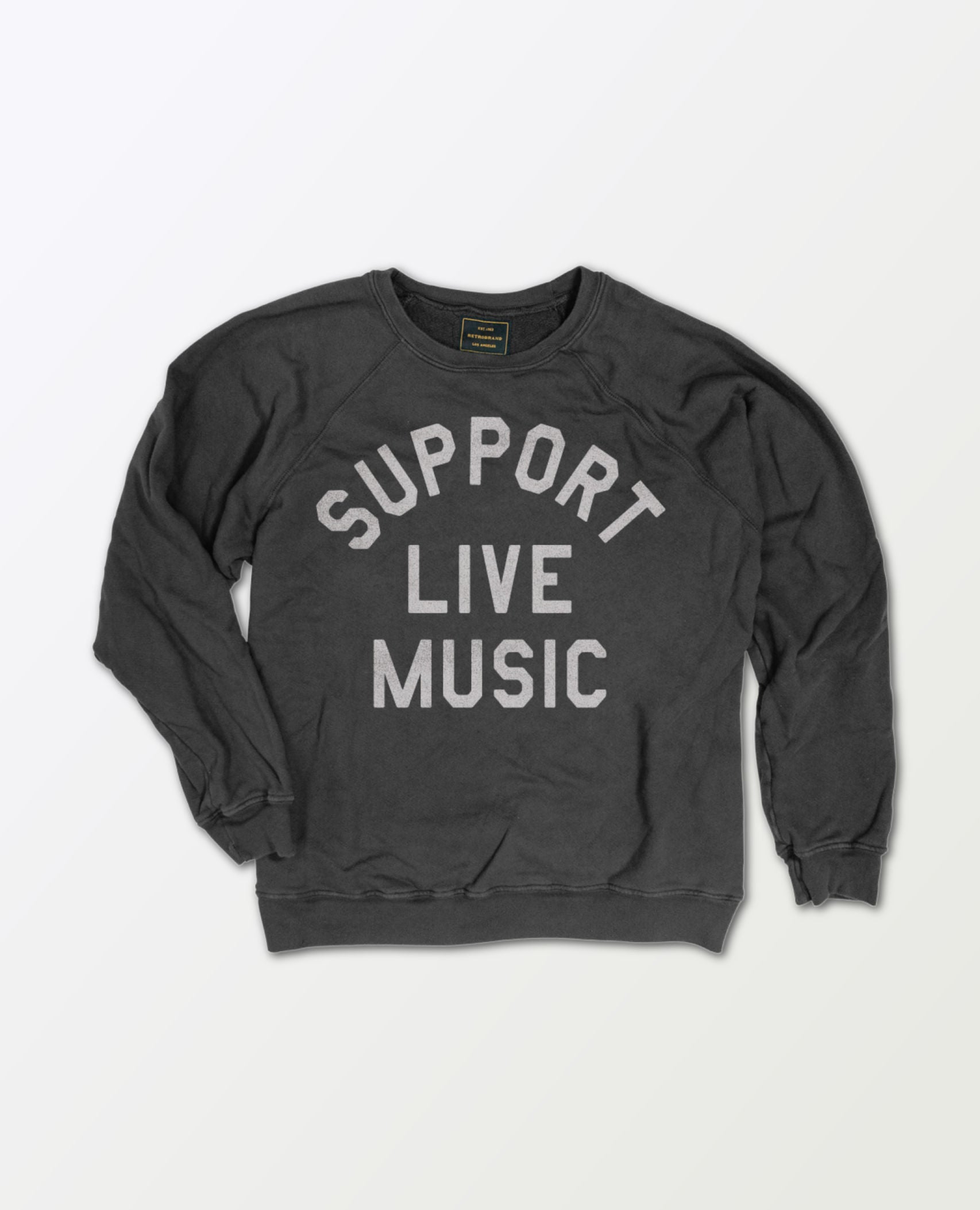 Support Live Music Vintage Sweatshirt