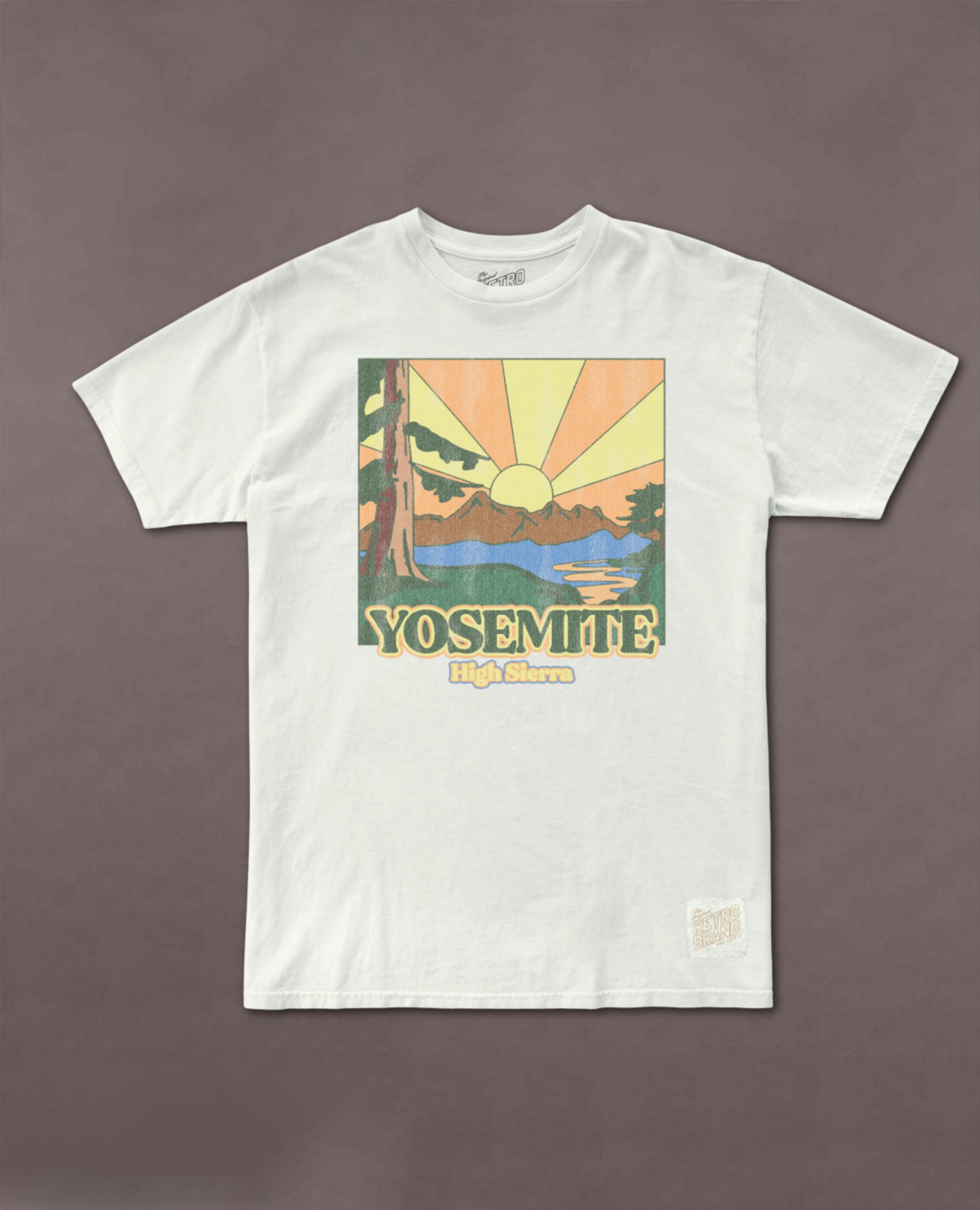 Yosemite Vintage White Unisex Tee