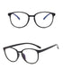 Blue Light Blocker Glasses Thin Black Circular Frame