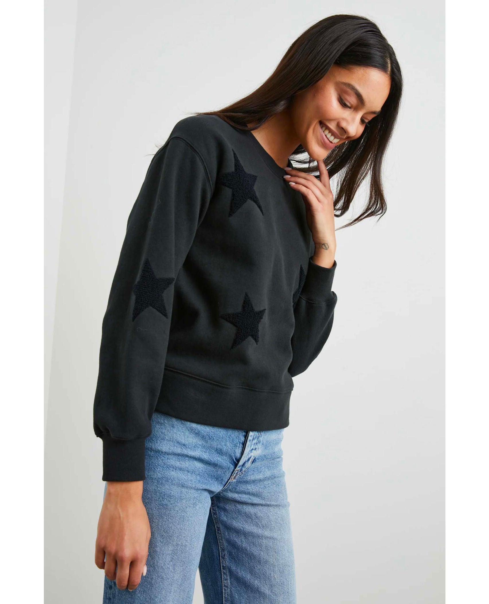 Sonia Black Sweatshirt With Stars