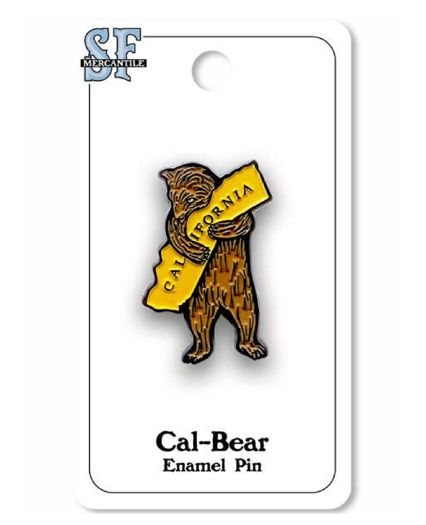 Ca Bear Hug Enameled Pin