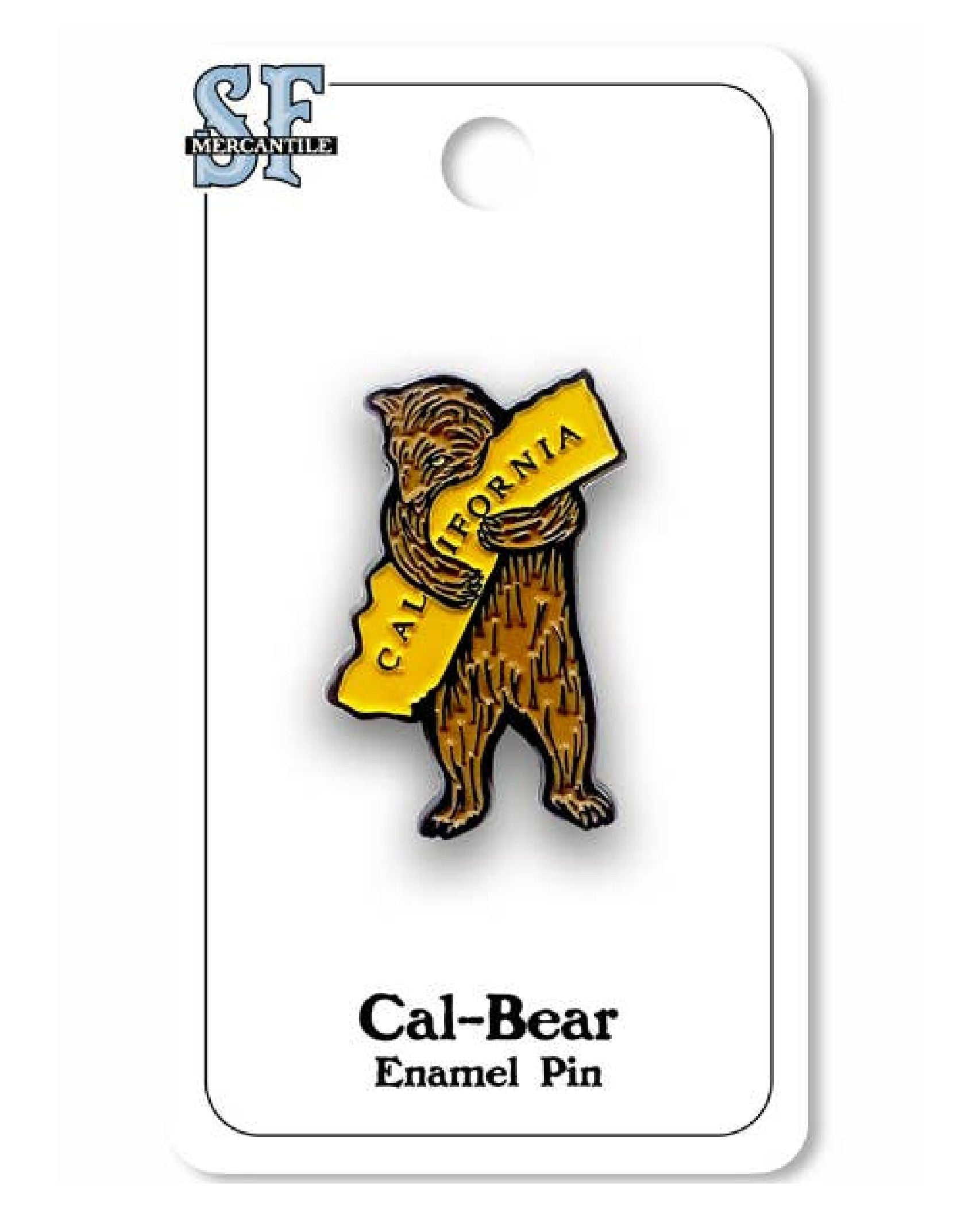 Ca Bear Hug Enameled Pin