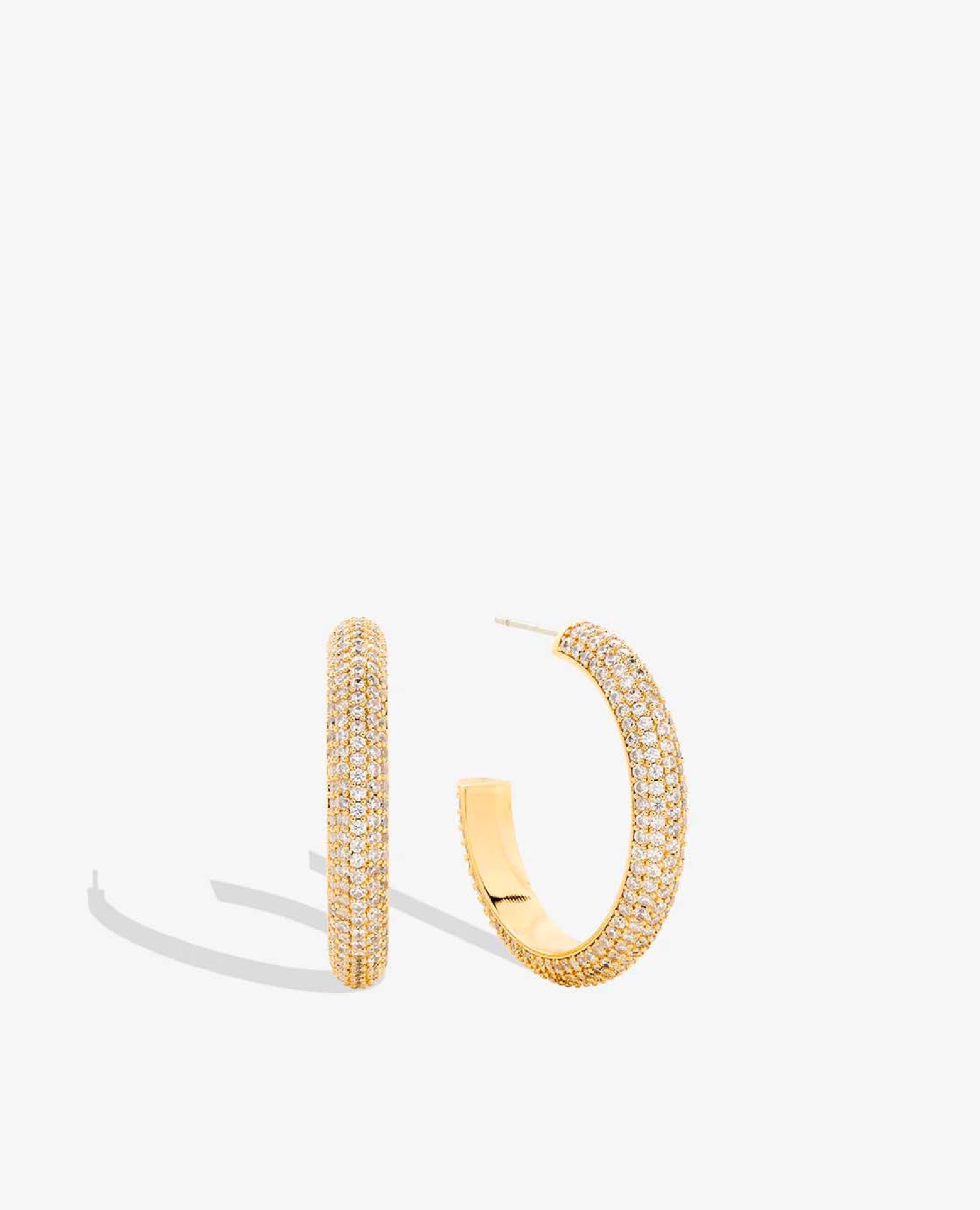 Unstoppable Pave Midi Hoops