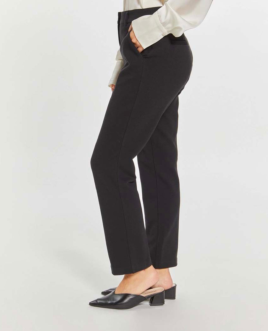 High Waisted Boot Cut Black Cecile Pant