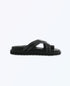 Zori Slides Black Studded Sandal