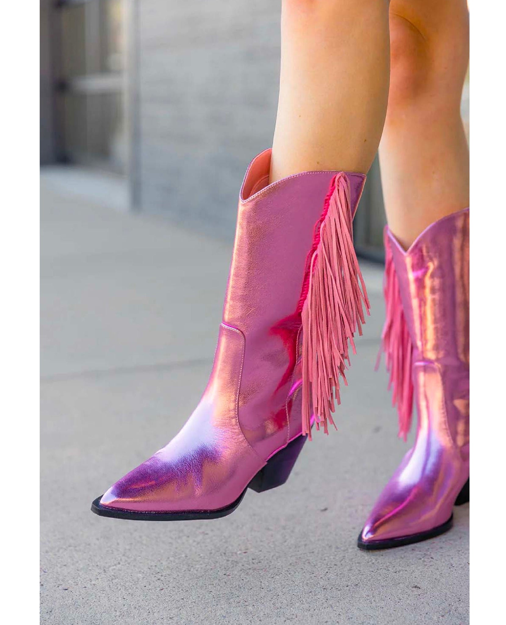 Andi Pink Fringe Boot – PINK ARROWS