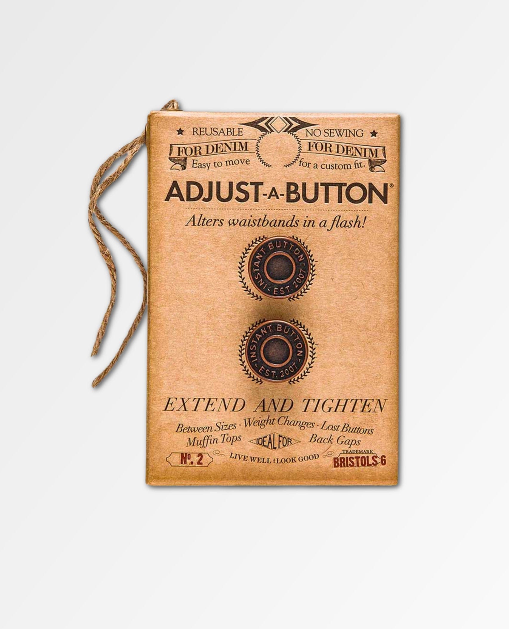 Restocked Adjust A Button Pack of 2