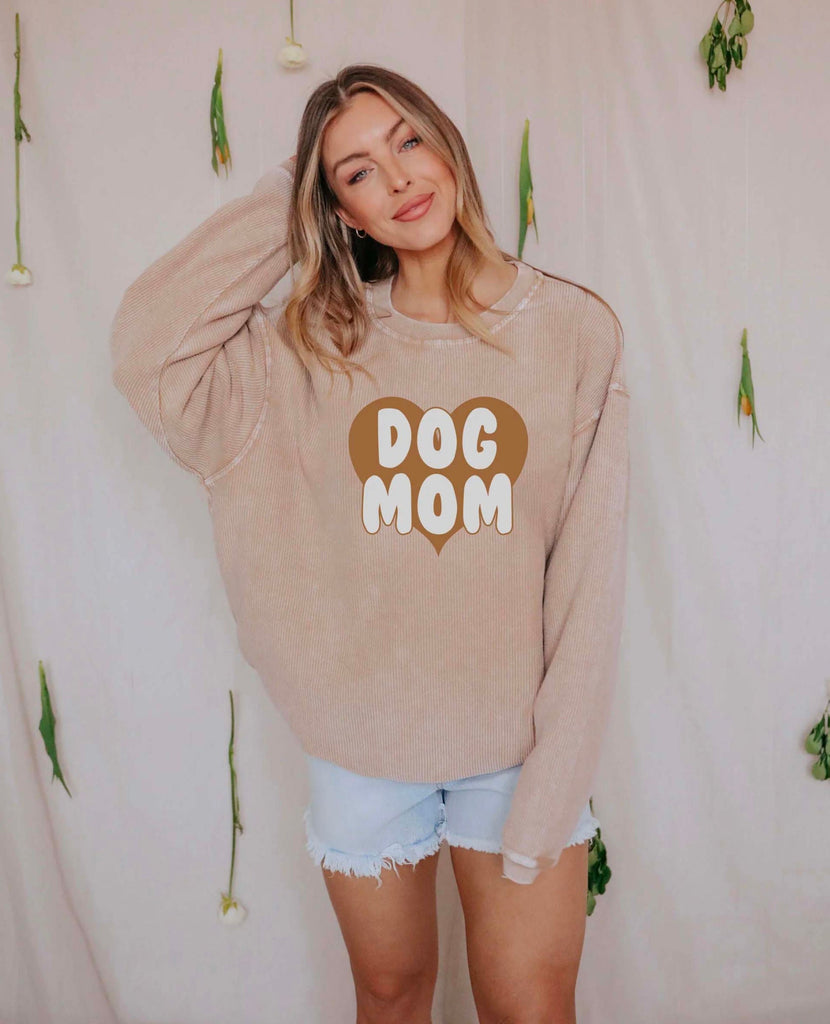 Dog Mom Corduroy Long Sleeve