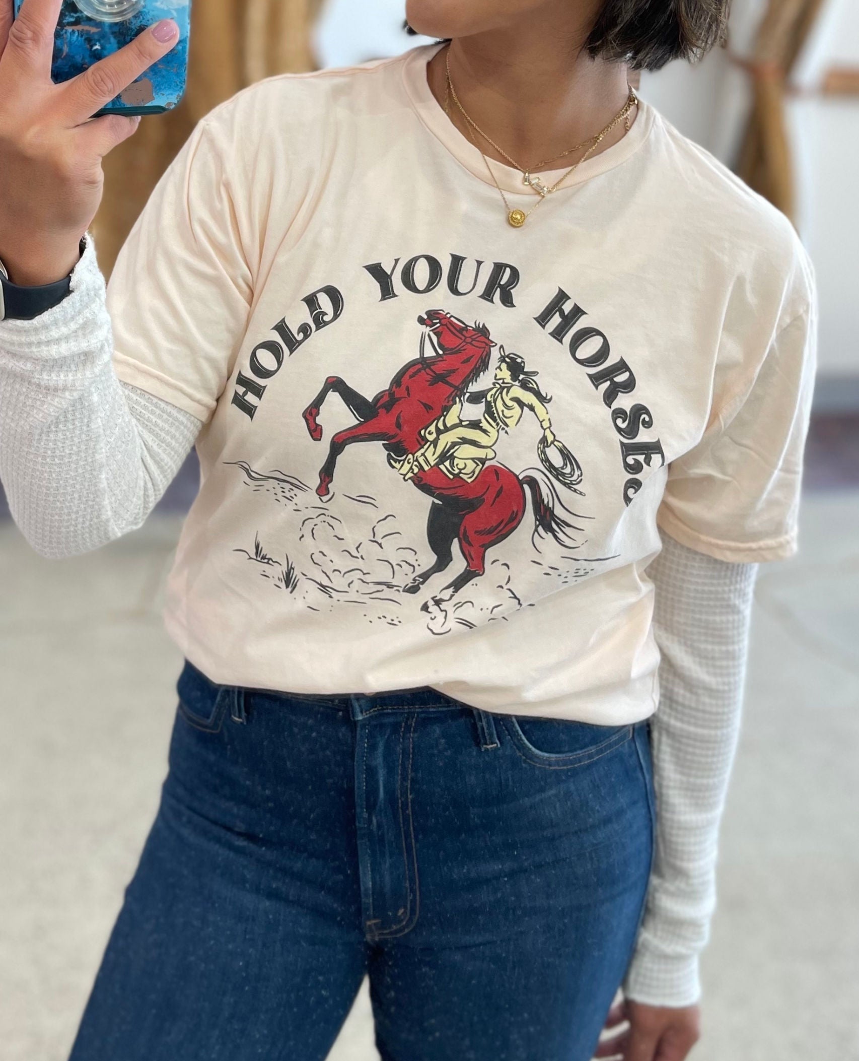 Hold Your Horses Vintage Unisex Tee