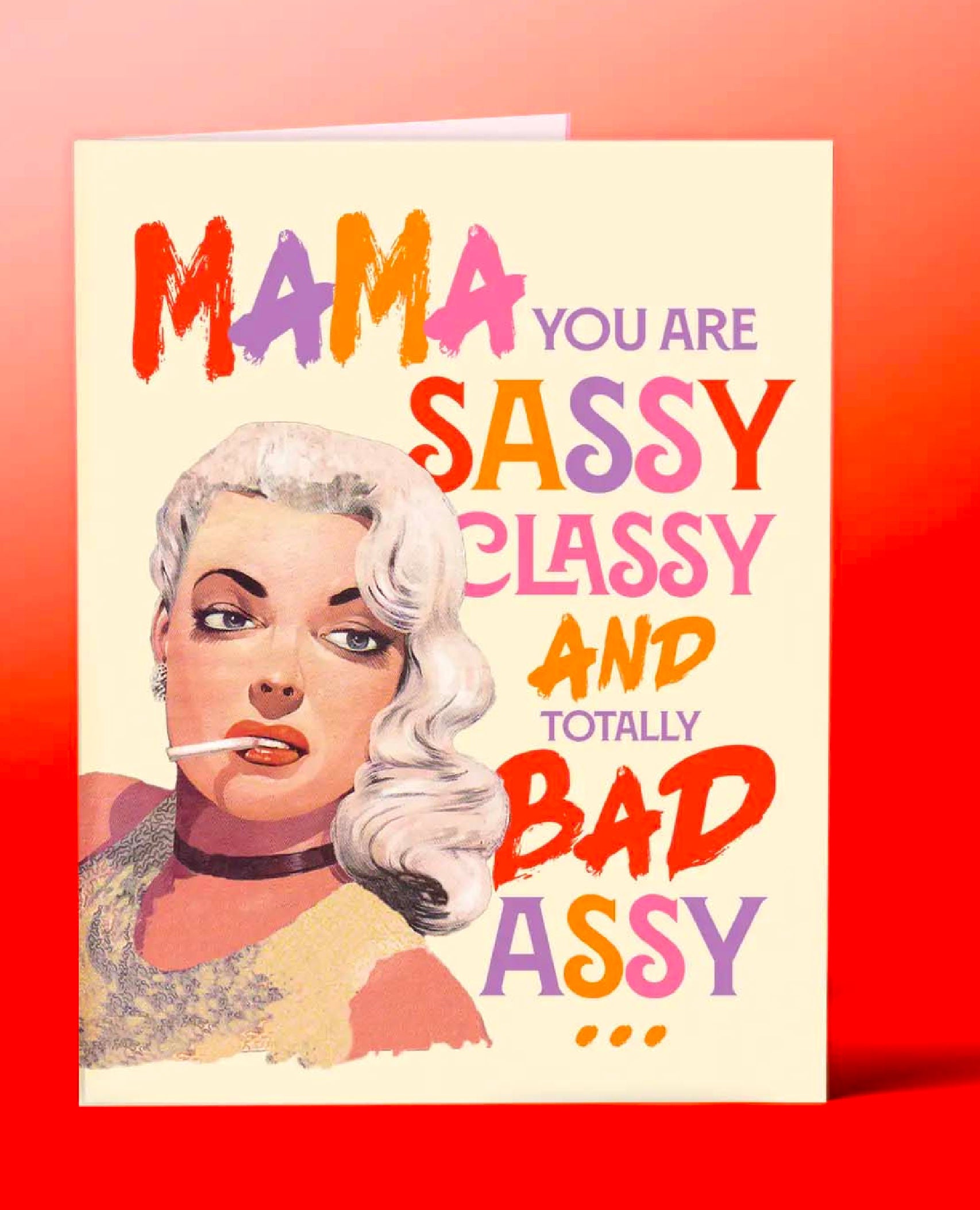 Sassy and Badassy Birthday Card