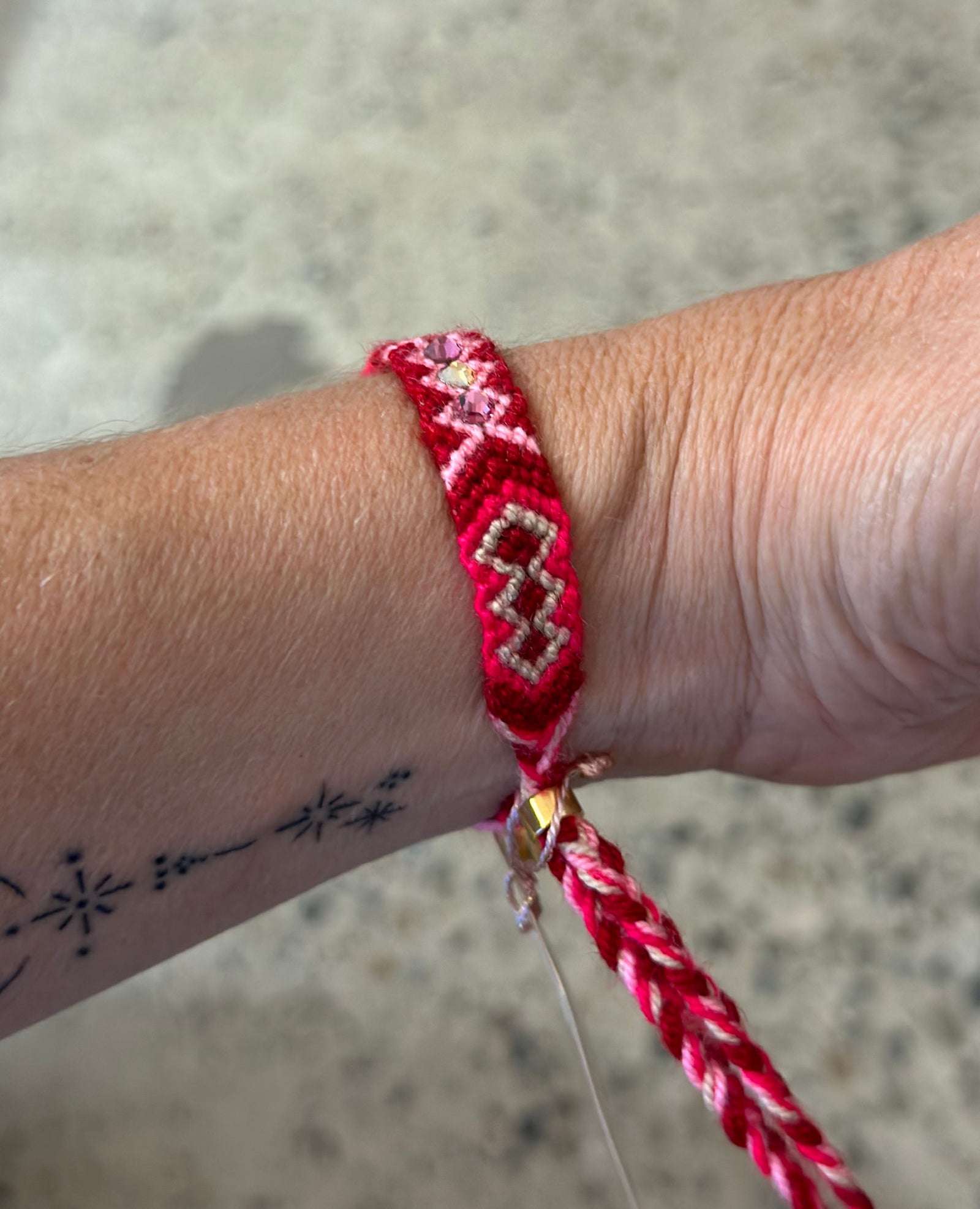 Wayuu Skinny Bracelet Red