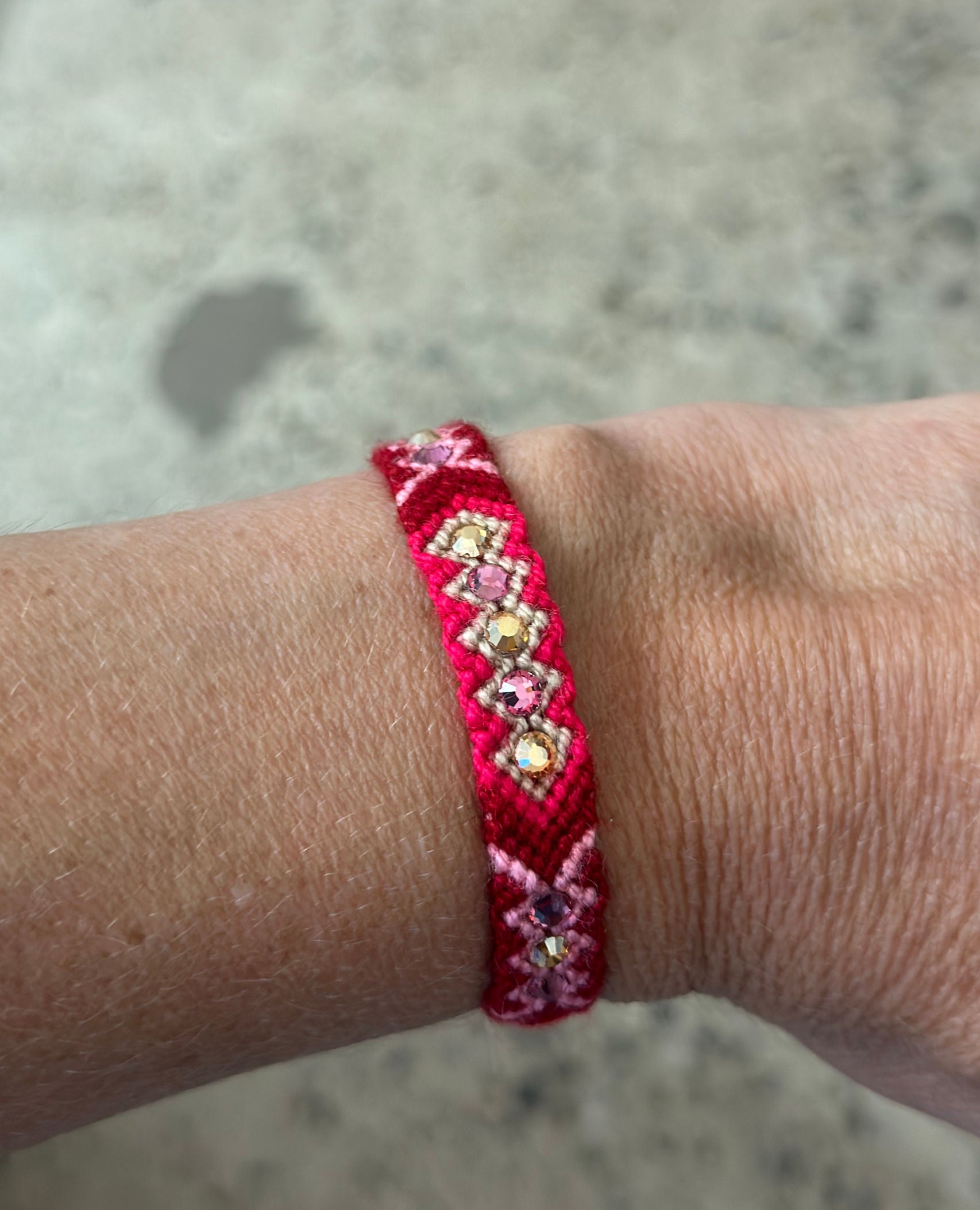 Wayuu Skinny Bracelet Red