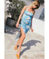 Evie Skirt Blue Combo