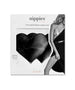Adhesive Nippies Covers Black Patent Heart