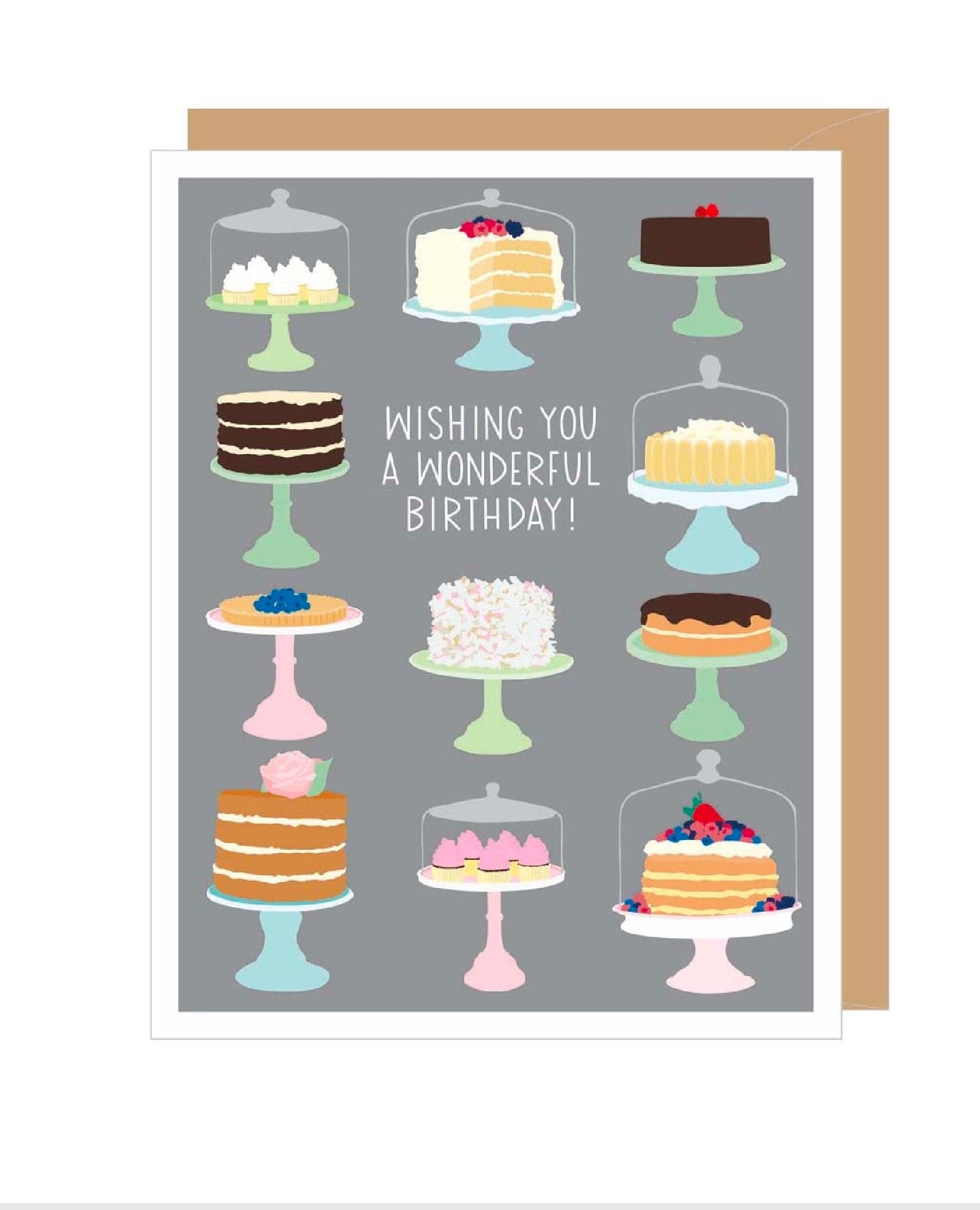 Bakery Cakes Birthday Card