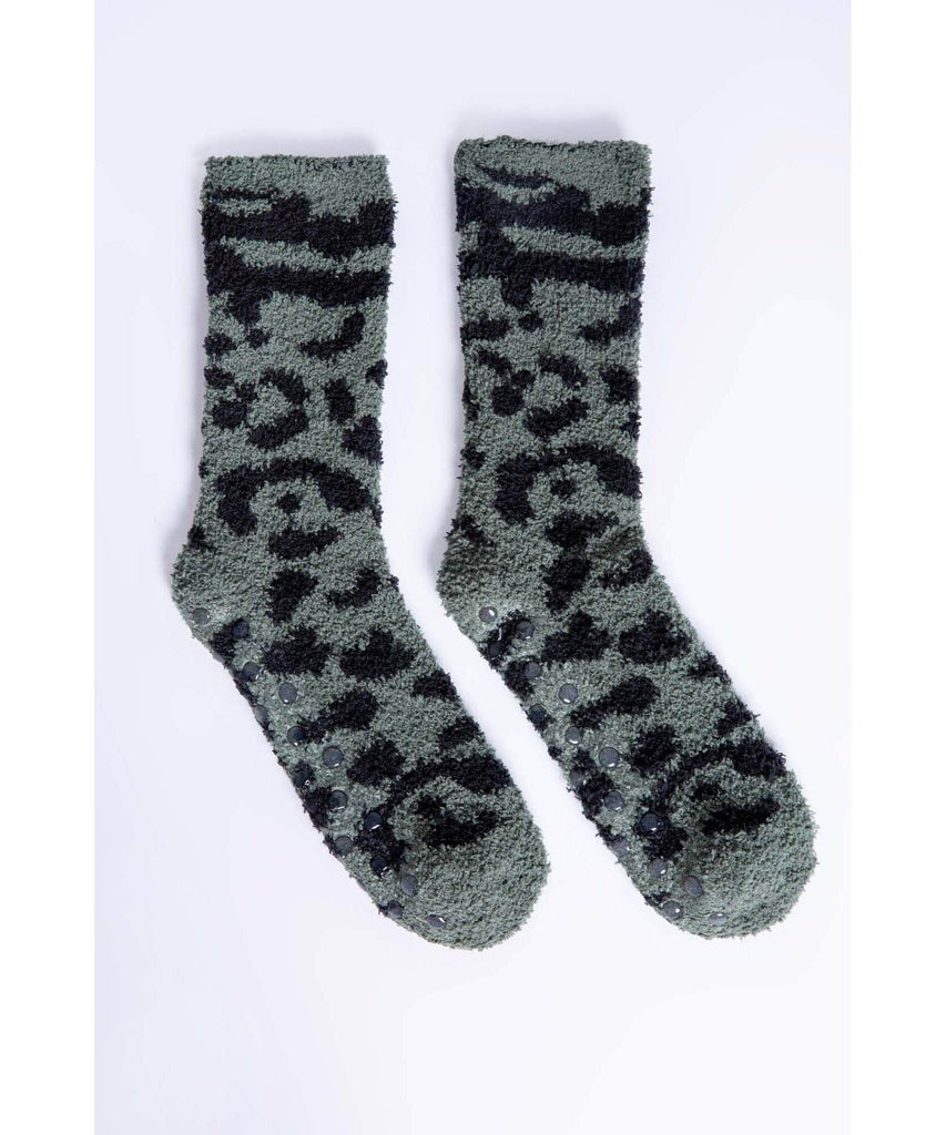 Camo Fuzzy Socks