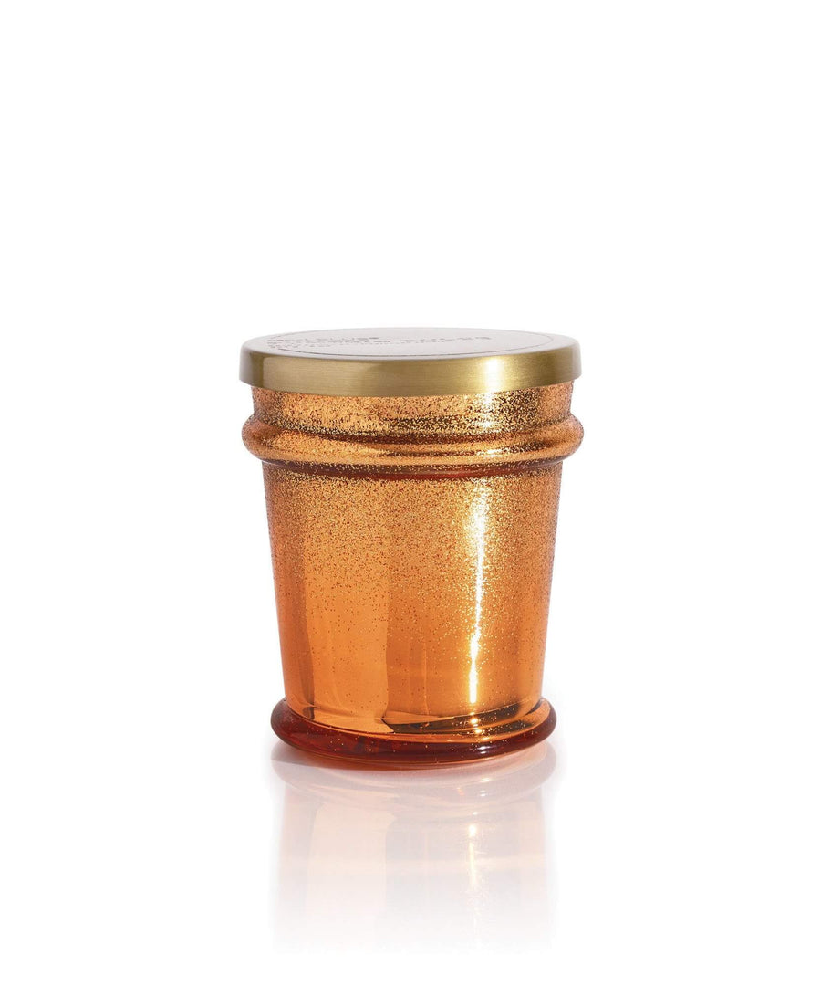 Pumpkin Dulce Ombre Found Glass Small Candle  (8 oz)