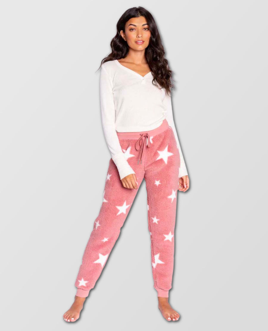 Cozy Jogger Pink Star