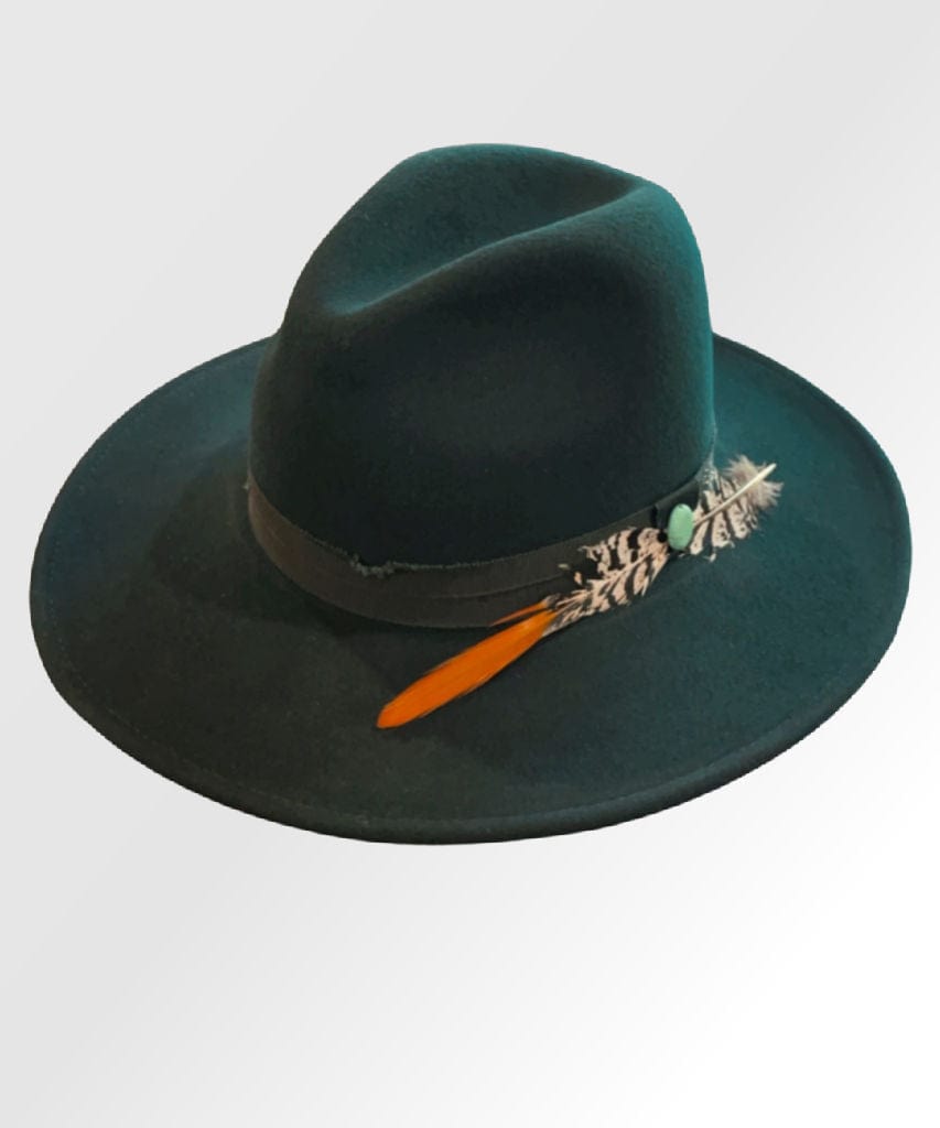 Dallas Fedora Teal Forest