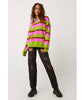 Electric Julep Stripe Oversized Pullover