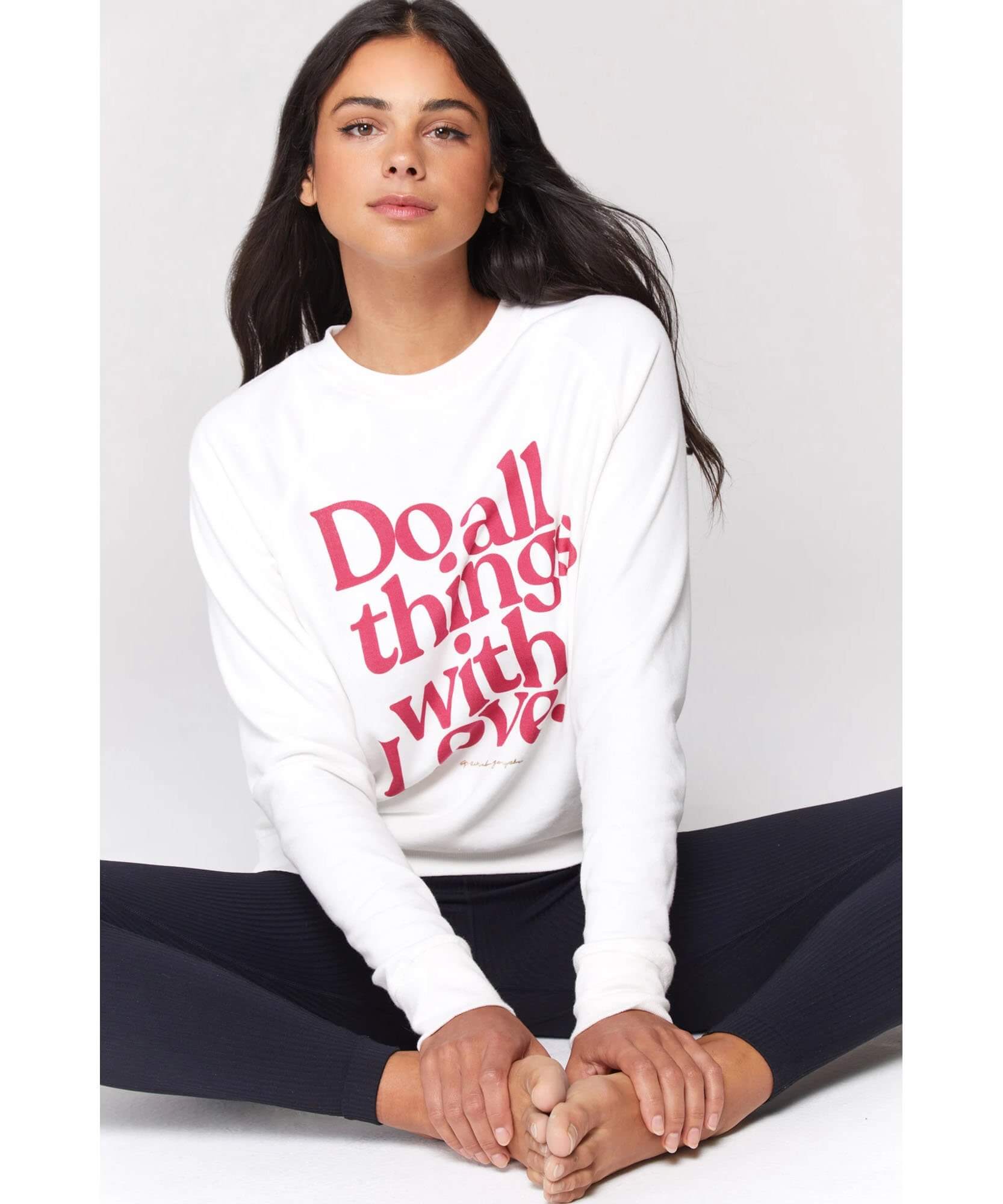 All Things With Love Old School Pullover
