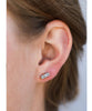 Silver Bar Druzy Earrings