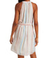 Gathered Halter Mini Dress Desert Stripe
