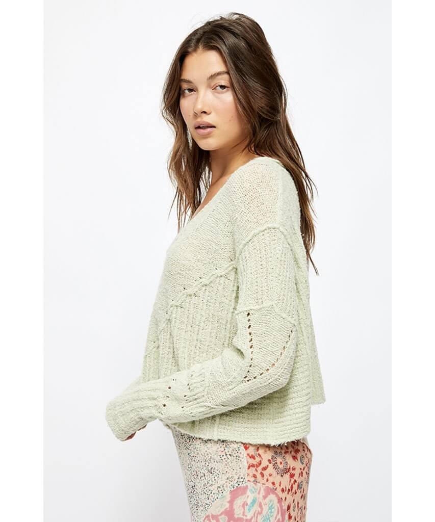 Seashell Sweater Light Green
