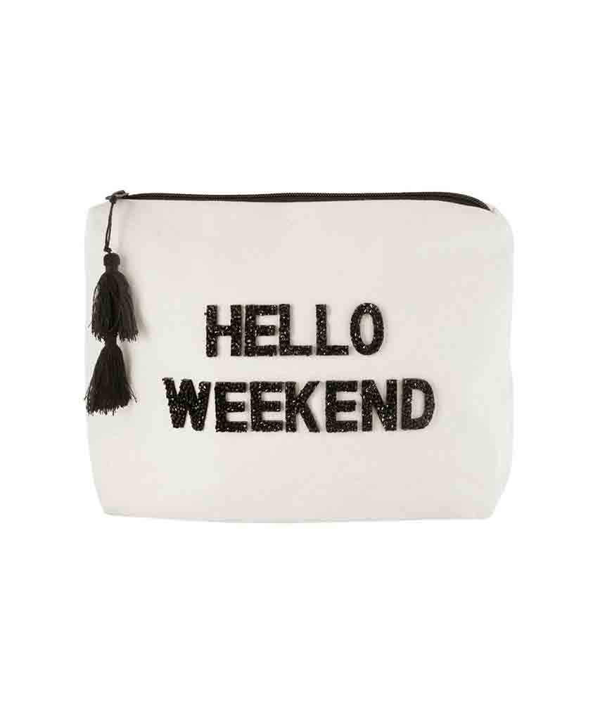 Hello Weekend Crystal Bikini Bag