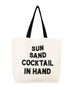Sun Sand Cocktail Crystal Tote